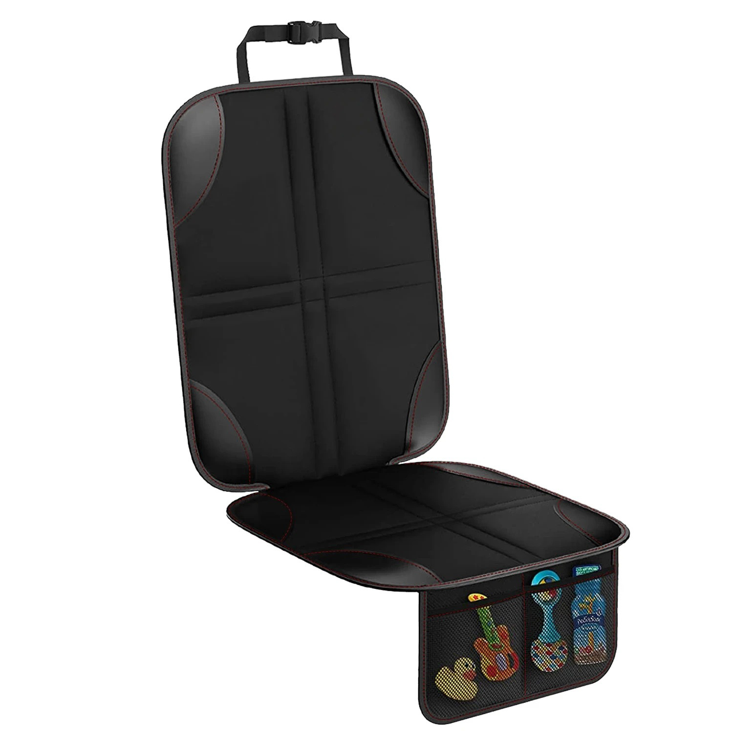 Leather Car Seat Cover - Thick PU Leather Child Car Seat