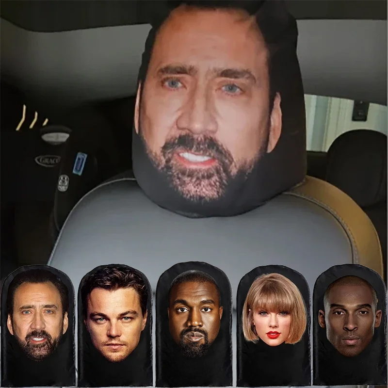 Car Accessories Xmas - Car Seat Headrest Full Face Cover