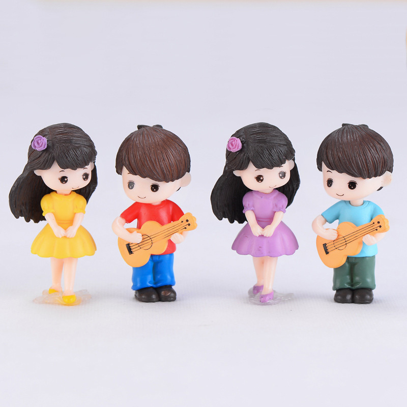 Guitar Couple Lover Miniature  - Car Accessories Xmas recension och pris