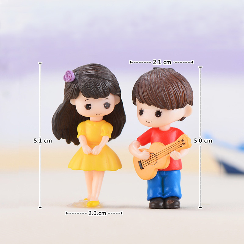 Guitar Couple Lover Miniature  - Car Accessories Xmas recension och pris
