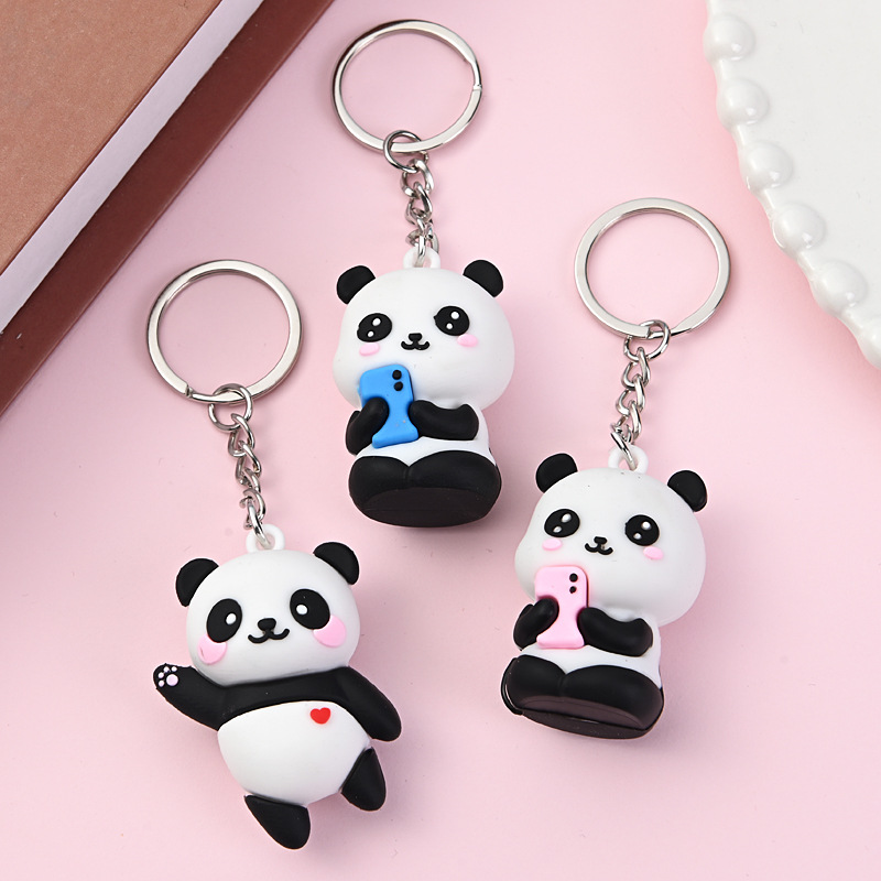 Cute Cartoon Couple Panda Keyc - Car Accessories Gift Ideas recension och pris