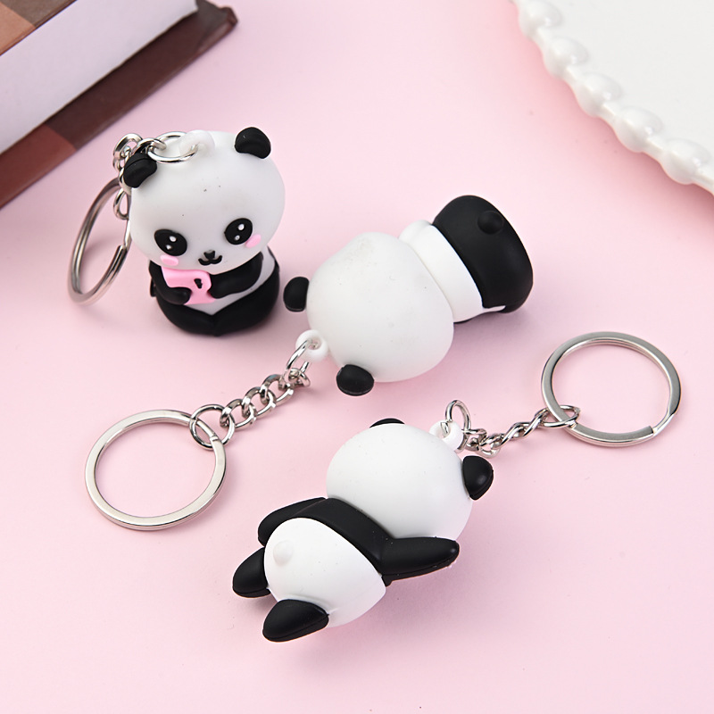 Cute Cartoon Couple Panda Keyc - Car Accessories Gift Ideas recension och pris