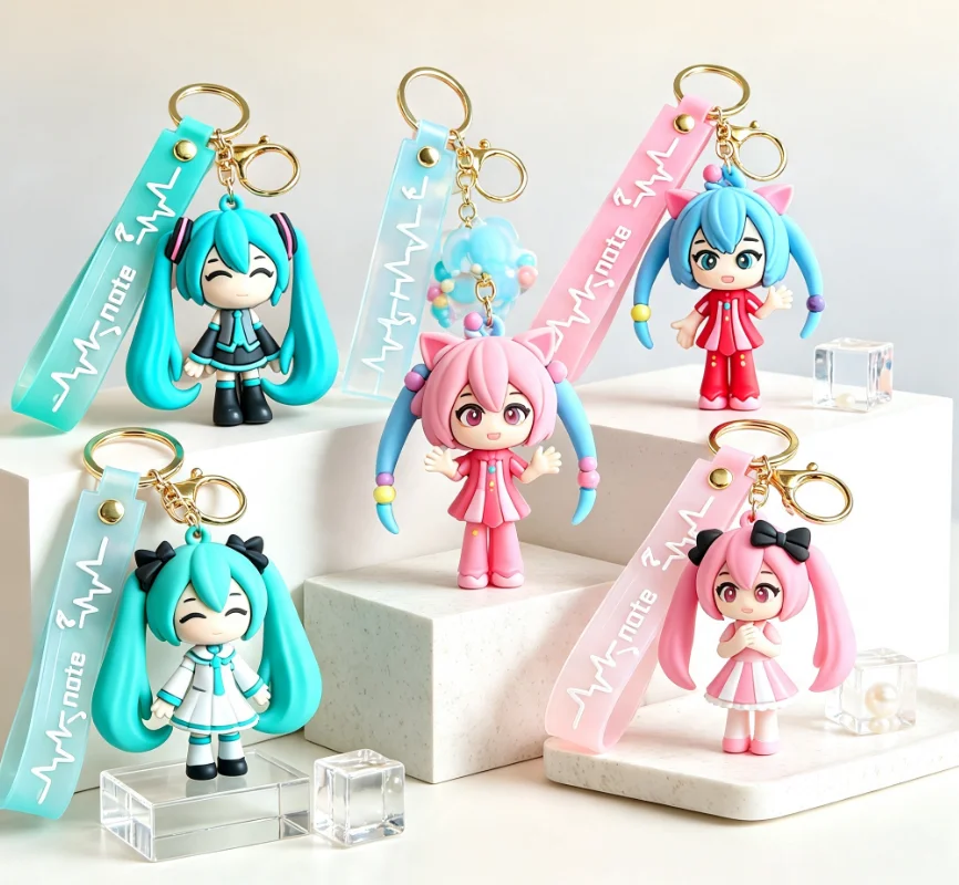 Hatsune Miku Keychain Anime Ba - Car Accessories Xmas recension och pris