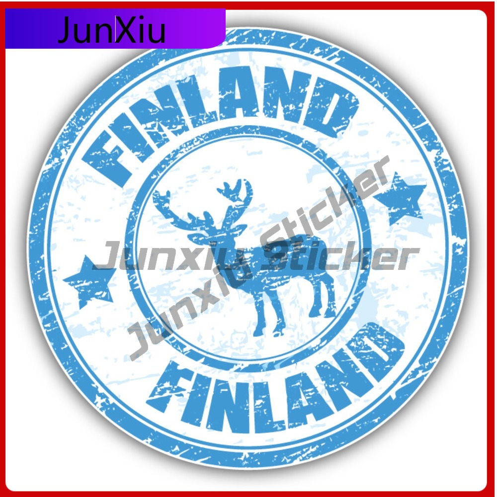 Finland Deer Grunge Anime Must - Car Accessories Must Have recension och pris