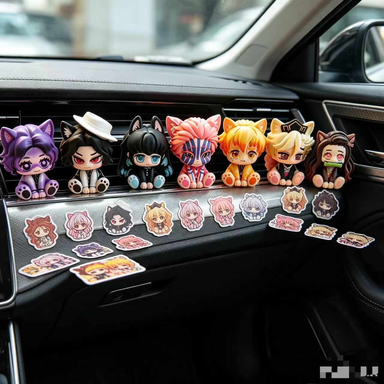 Demon Slayer Cute Chibi Figuri - Car Accessories Etsy recension och pris