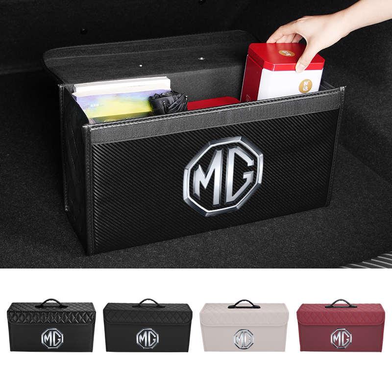 Car Trunk Storage Box Leather  - Car Seat Organizer recension och pris
