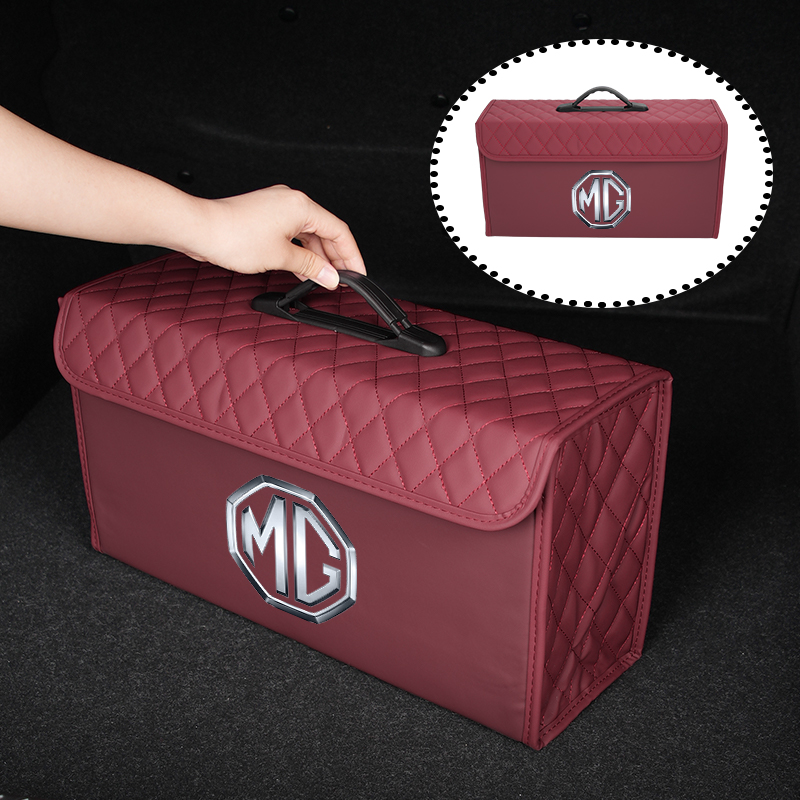 Car Trunk Storage Box Leather  - Car Seat Organizer recension och pris