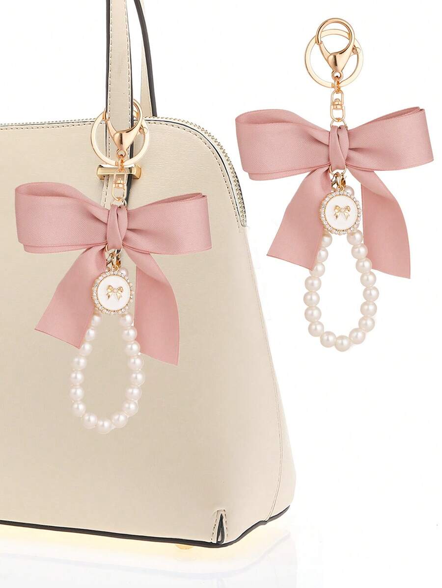 1pc Bow Knot Woven Keychain, F - Car Accessories Gift Ideas recension och pris