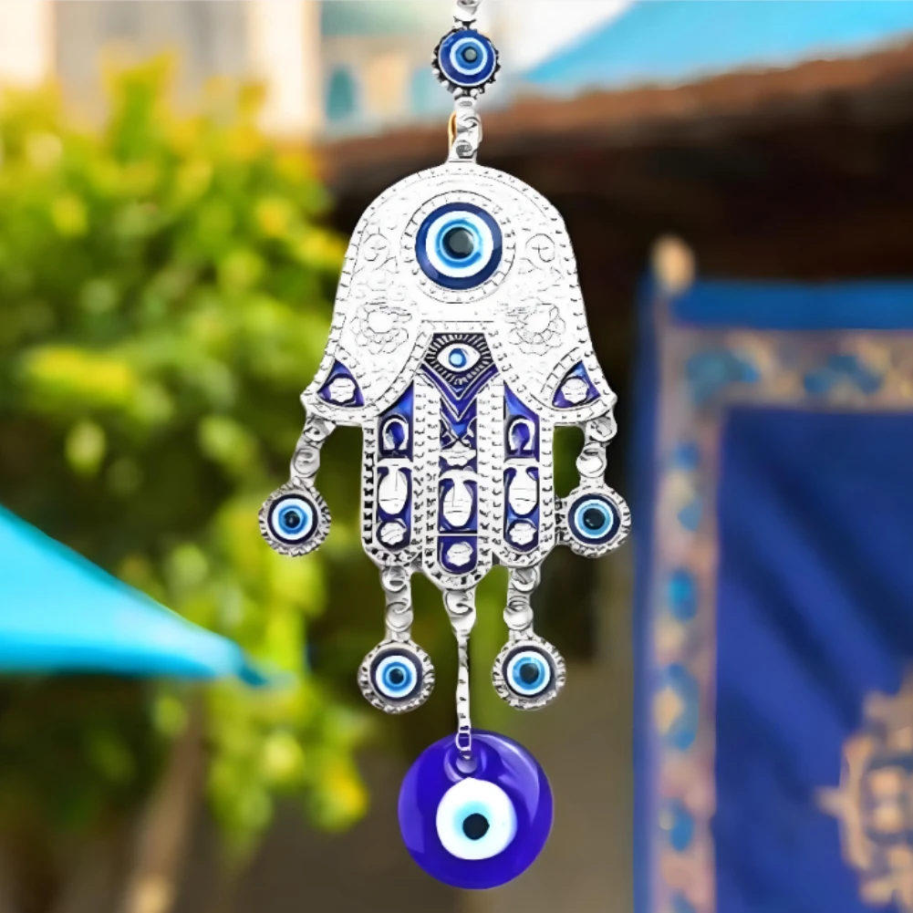 Turkish Fatima Palm Blue Eye K - Car Accessories Evil Eye recension och pris