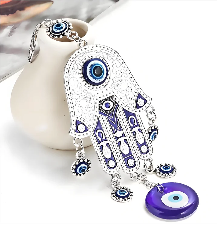 Turkish Fatima Palm Blue Eye K - Car Accessories Evil Eye recension och pris