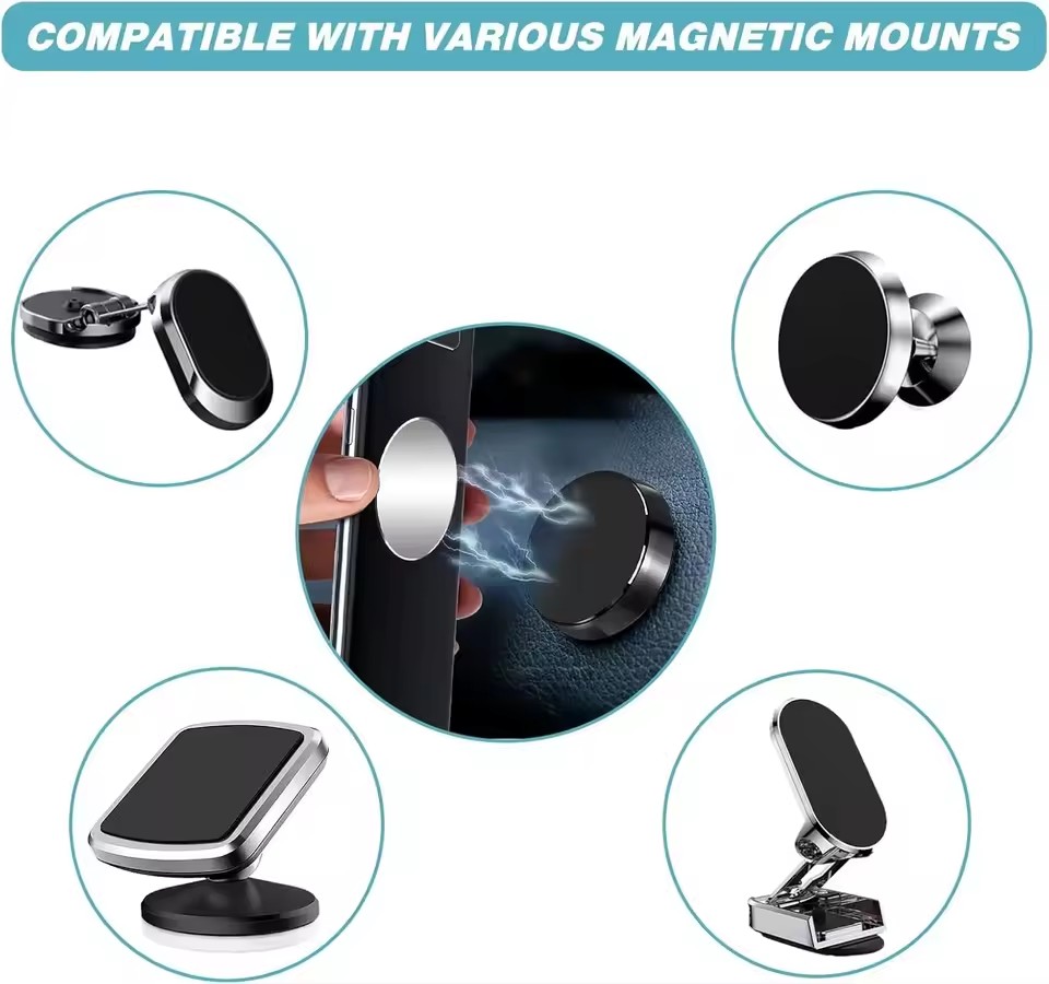 1/50Pcs Ultra Thin Metal Plate - Car Phone Holder Magnetic recension och pris