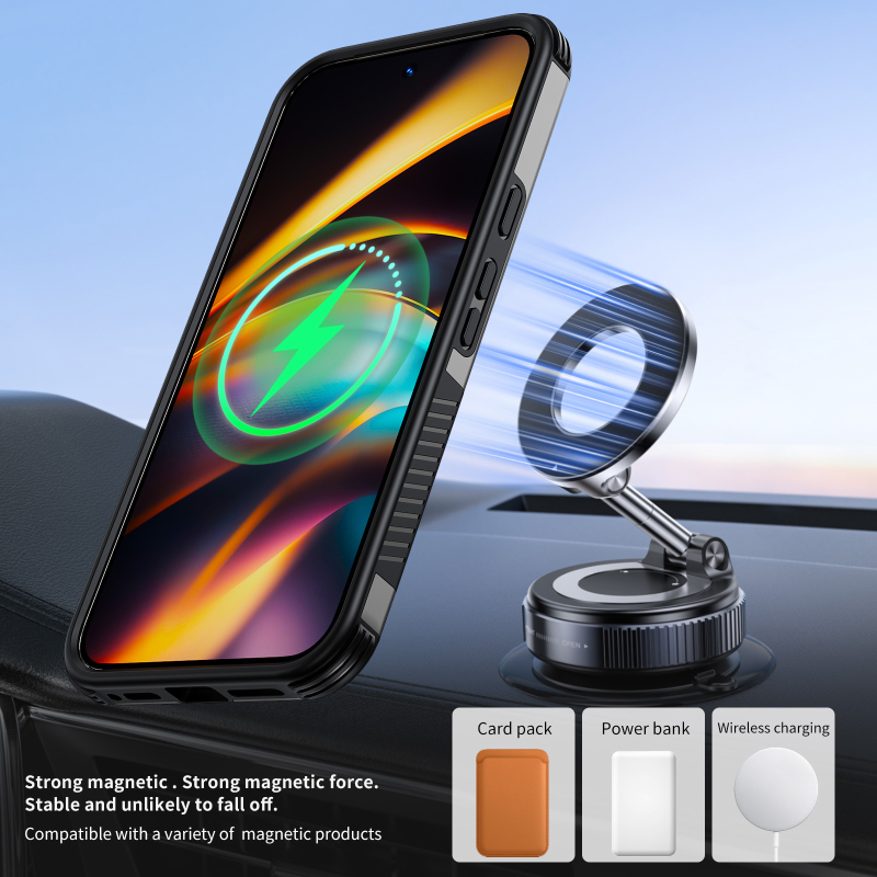 Soft TPU+Hard PC For Magsafe M - Car Phone Holder Magnetic recension och pris
