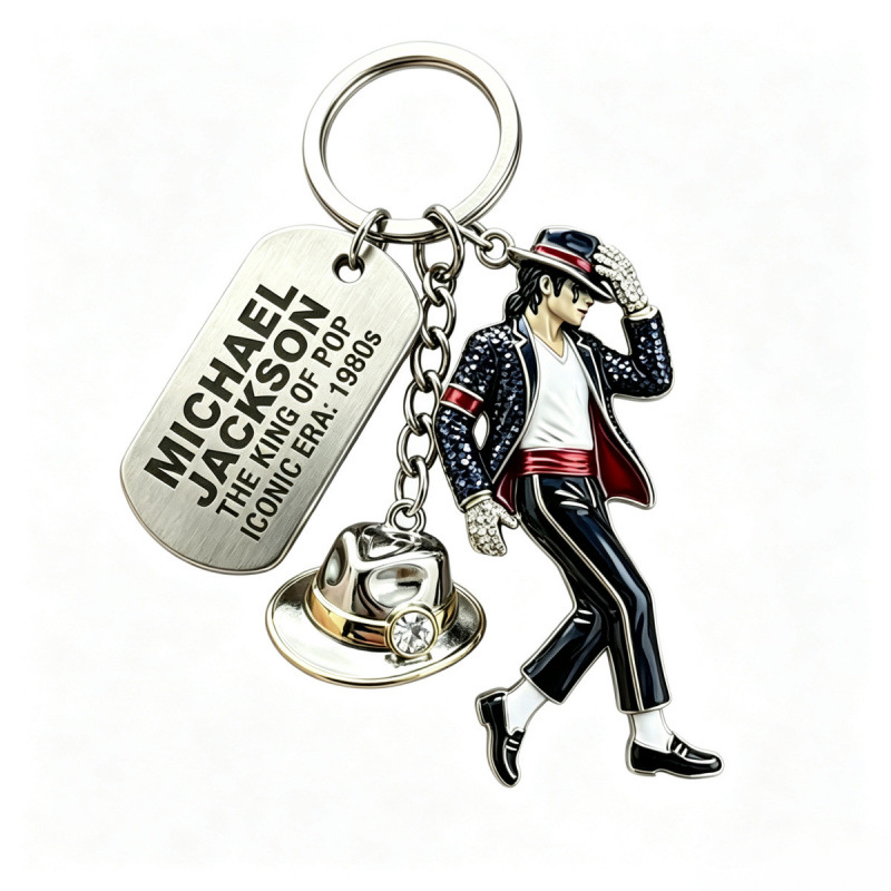 2026 Michael Jackson Keychain, - Car Accessories Gifts For Men recension och pris