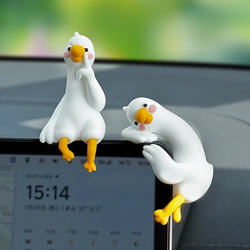 1/4pcs Cute 3D Duck Figurine M - Car Accessories Gift Ideas recension och pris