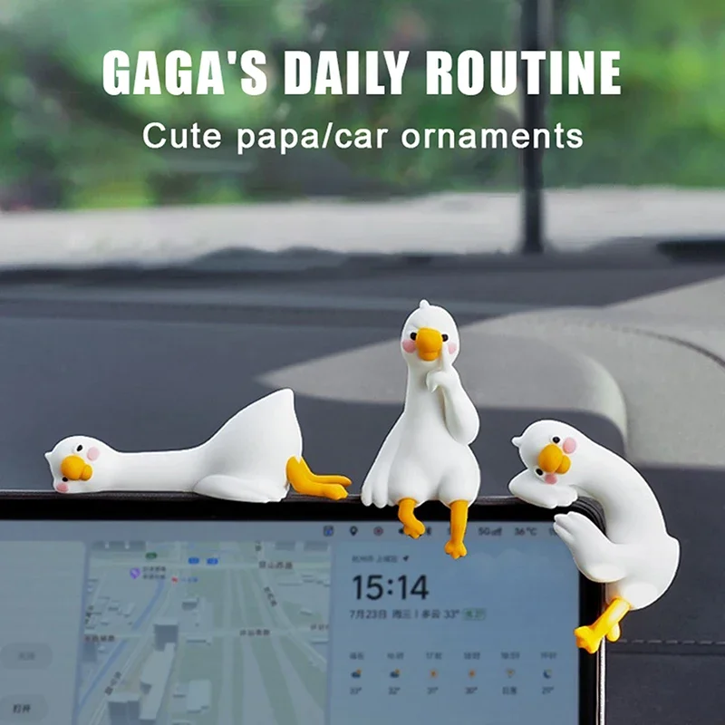 1/4pcs Cute 3D Duck Figurine M - Car Accessories Gift Ideas recension och pris